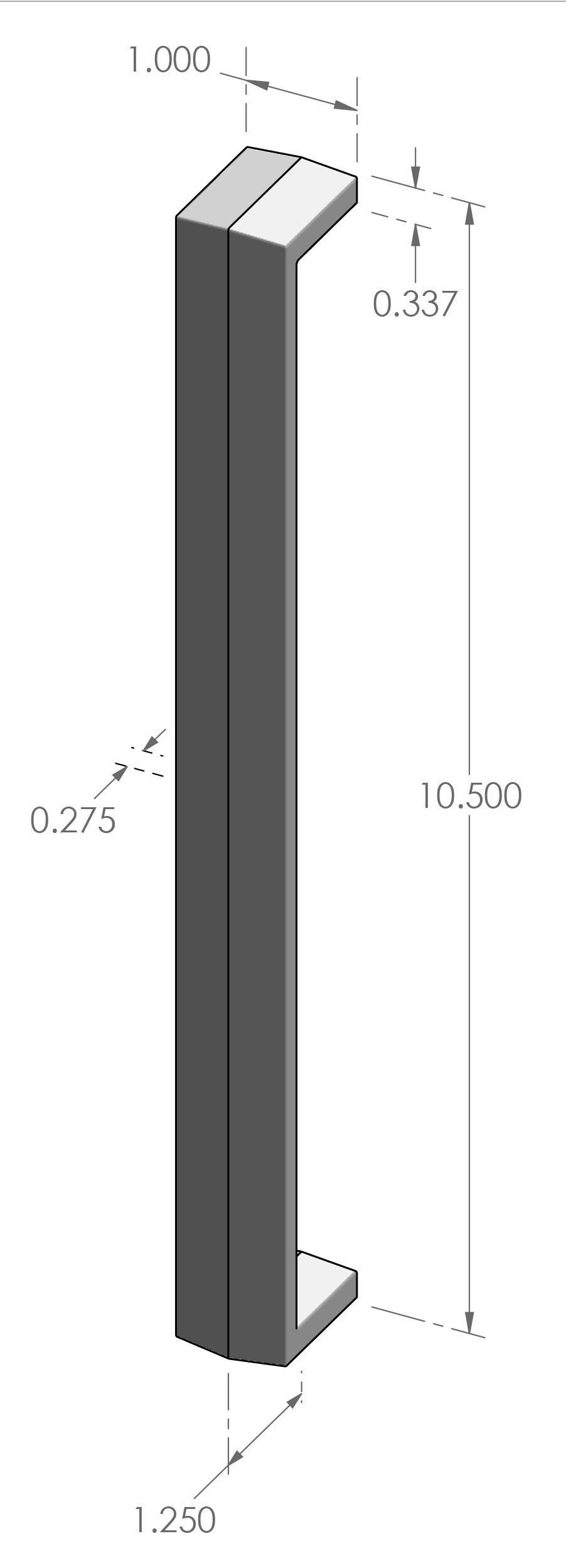 CK-958 Contemporary Cabinet Pull Specifications