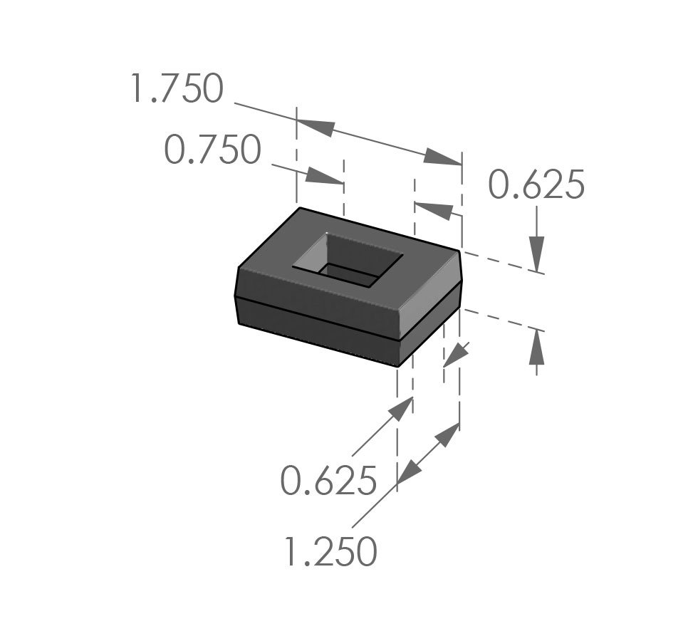 CK-2000-1-75 Contemporary Cabinet Pull Specifications