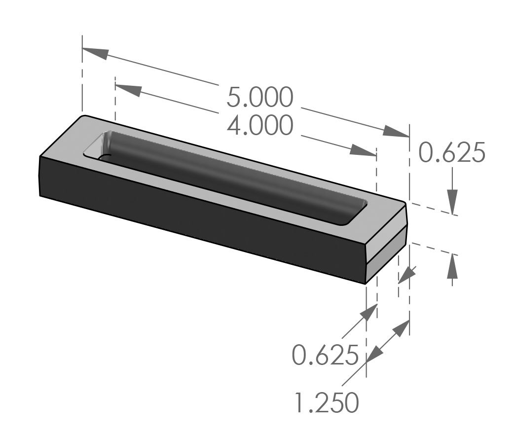 CK-2000-5 Contemporary Cabinet Pull Specifications
