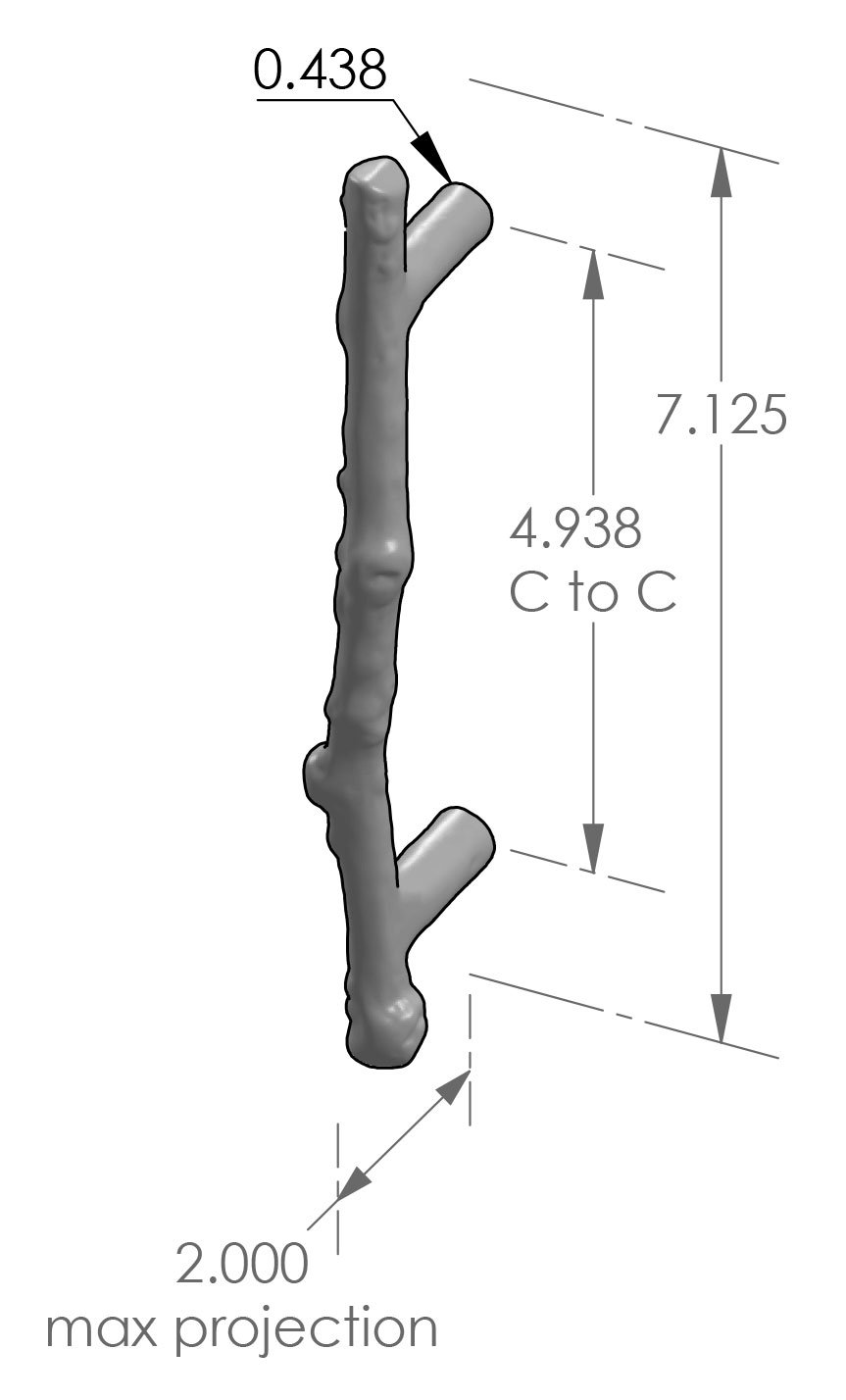 CK-721 Twig Cabinet Pull Specifications
