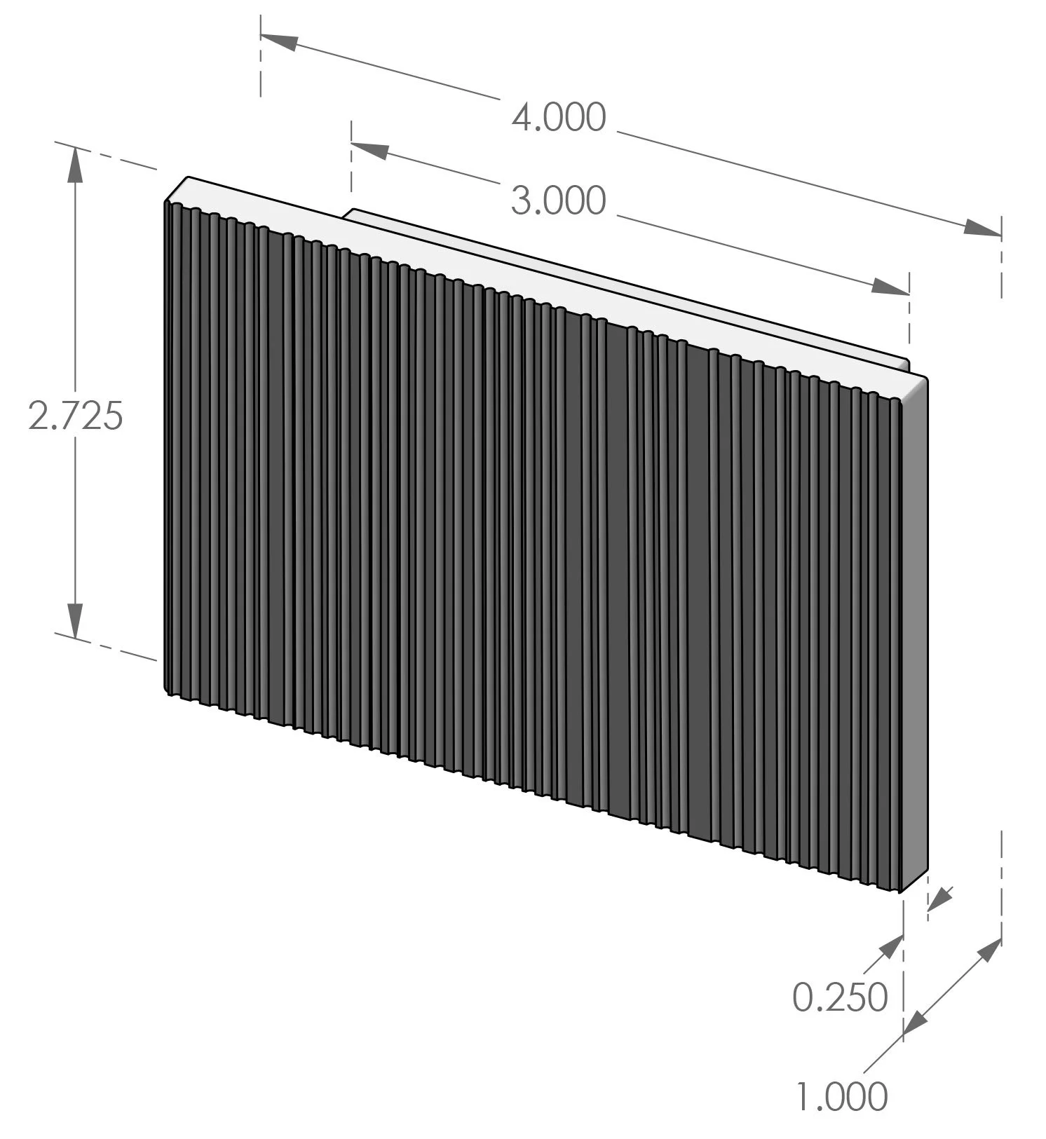 CK-1904CDRY Corduroy Cabinet Pull Specifications