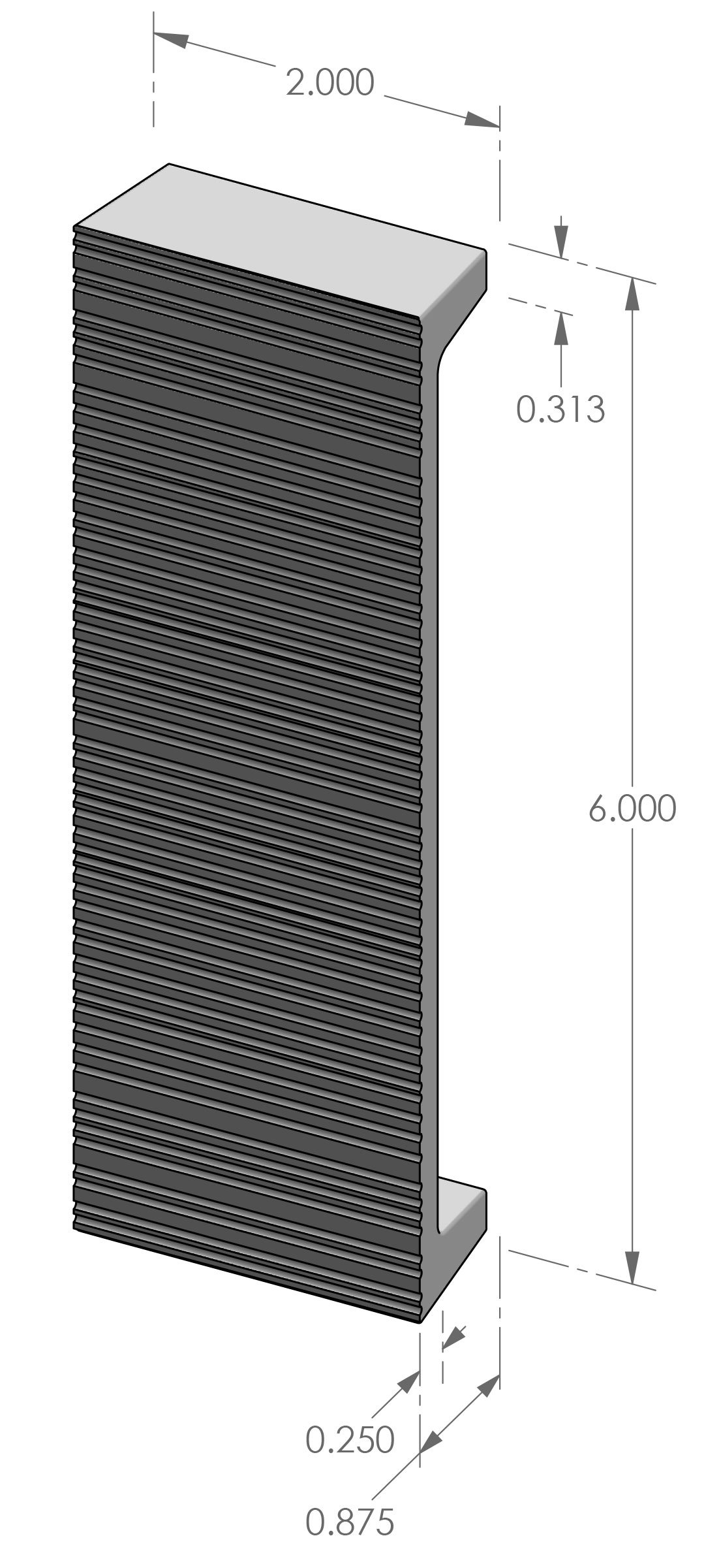 CK-9206CDRY Corduroy Cabinet Pull Specifications