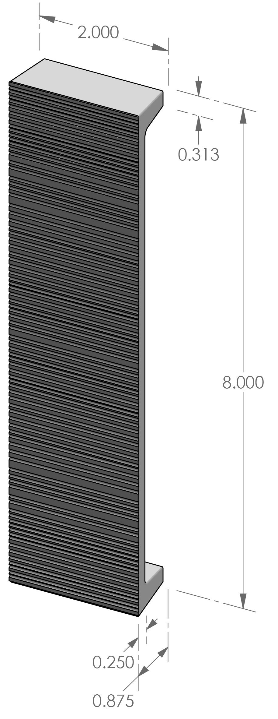 CK-9208CDRY Corduroy Cabinet Pull Specifications