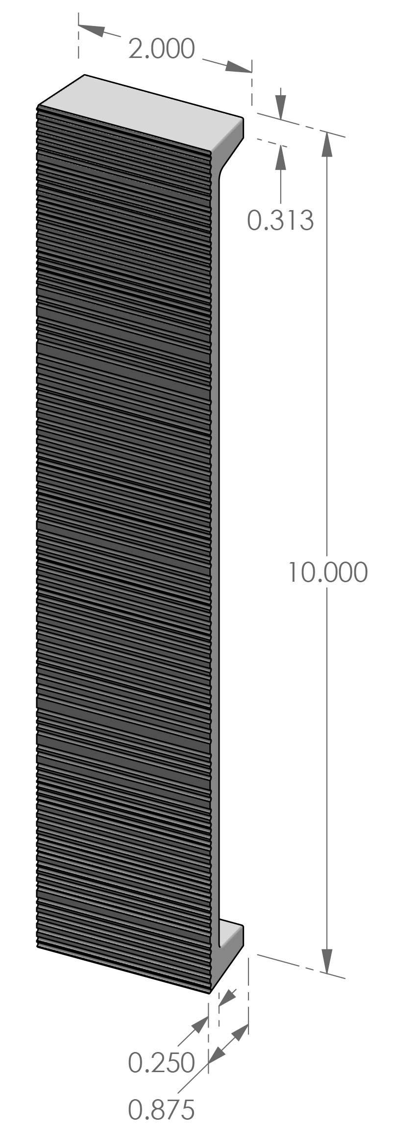 CK-9210CDRY Corduroy Cabinet Pull Specifications