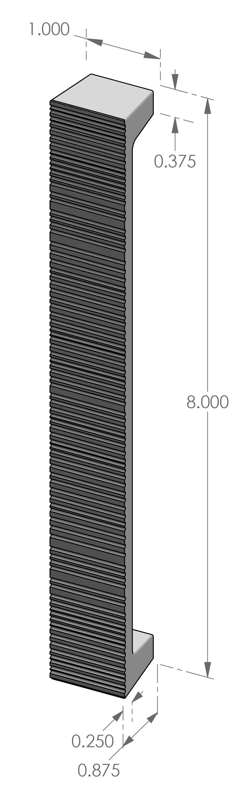 CK-9213CDRY Corduroy Cabinet Pull Specifications