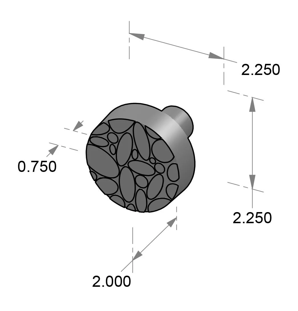 K-240 Stone Door Knob Specifications