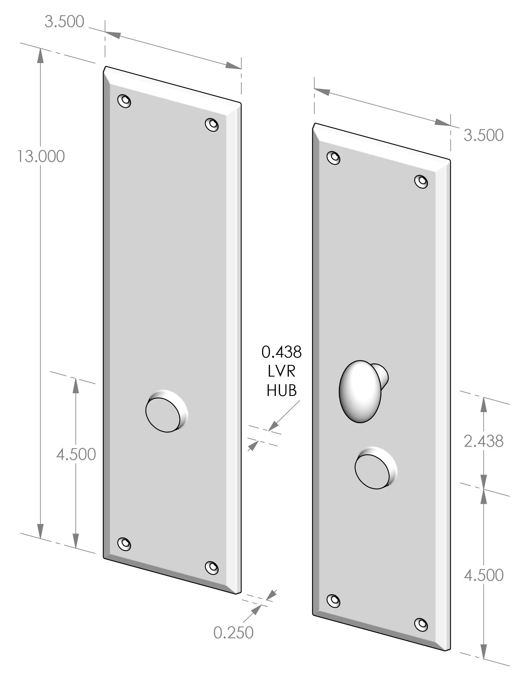 CS-602ML-PF Mortise Lock Patio Door Set Specifications