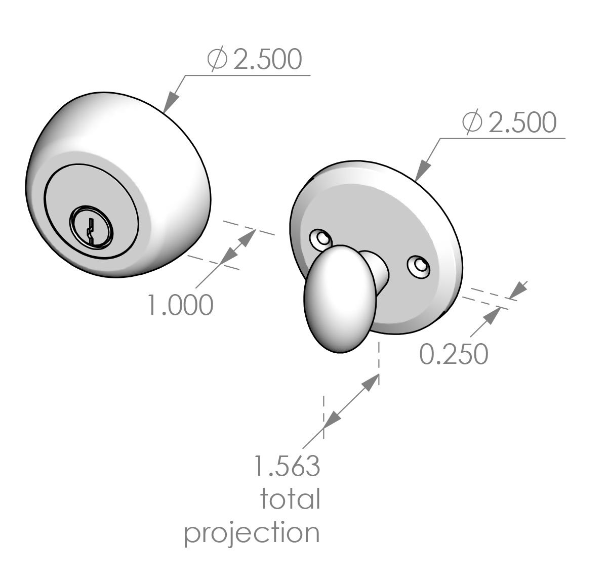 CS-LB500 - 501DB Bluetooth Smart Auxiliary Deadbolt Set Specifications