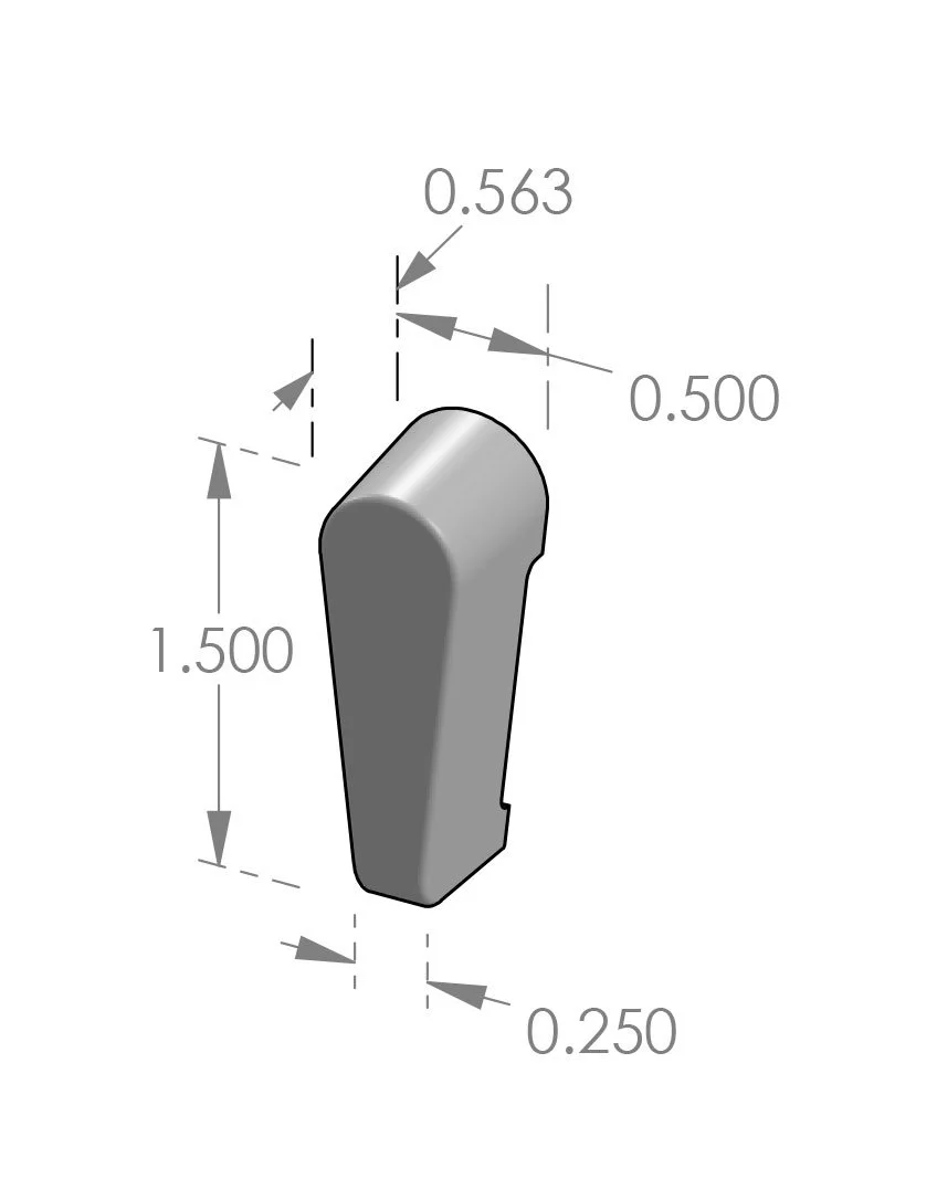 TPC-CW Slider Turn Piece Specifications