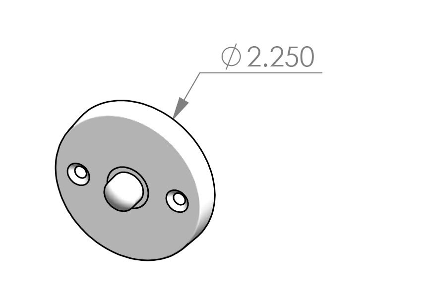 DRB-9-1 Round Contemporary Door Bell Specifications