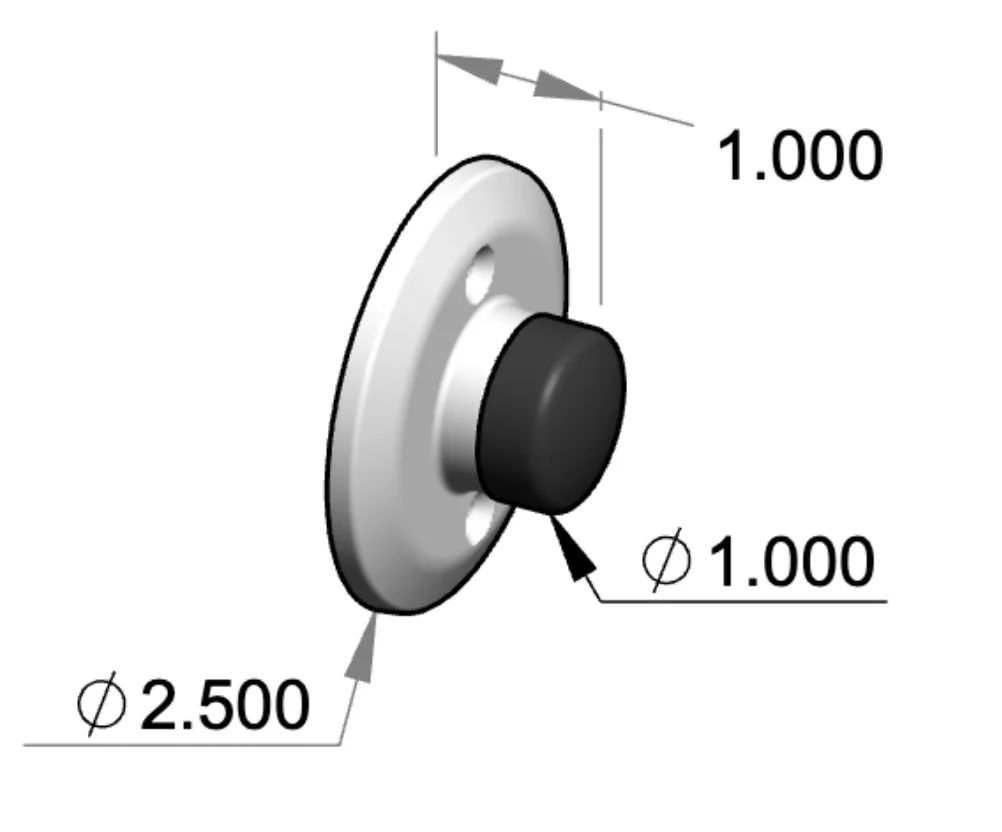 DS-4 Wall Mount Door Stop Specifications