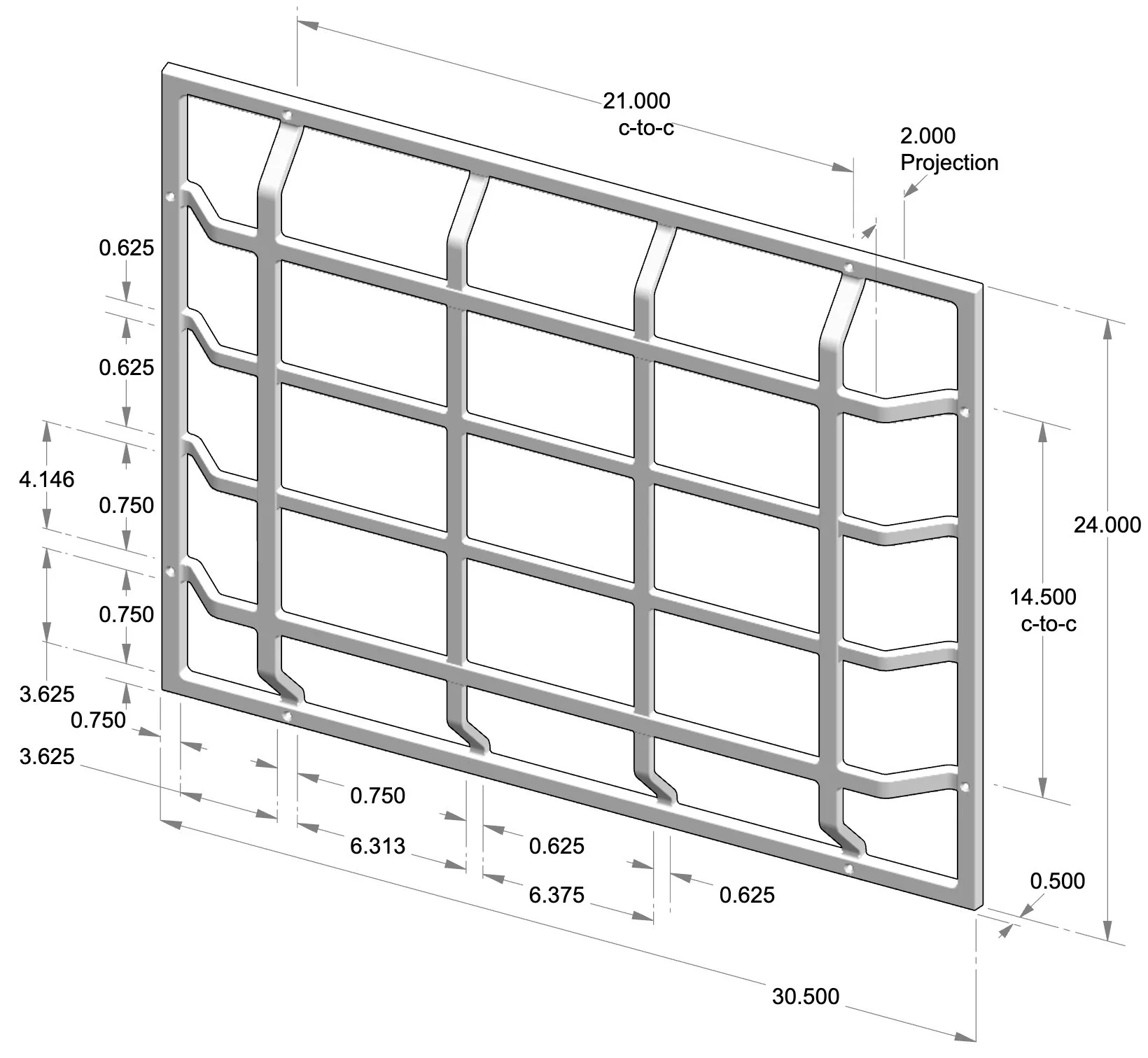 SEG-30524 Speak Easy Grill Specifications