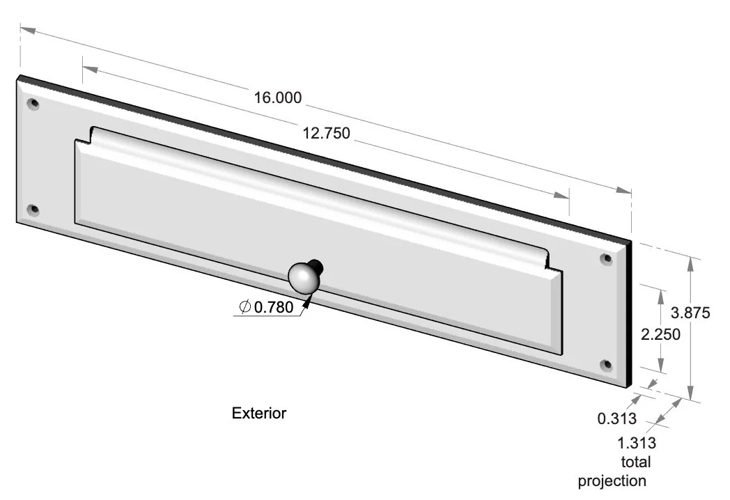 CS-MLST16 Mail Slot Specifications