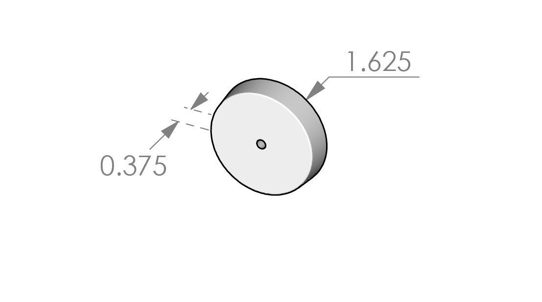 CK-RP9158 Contemporary Round Cabinet Knob Escutcheon Specifications