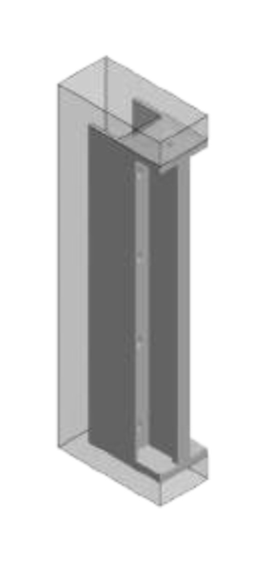 FEP-210DBL-T 1.75 Edge Flush Pull Double with T-Pull