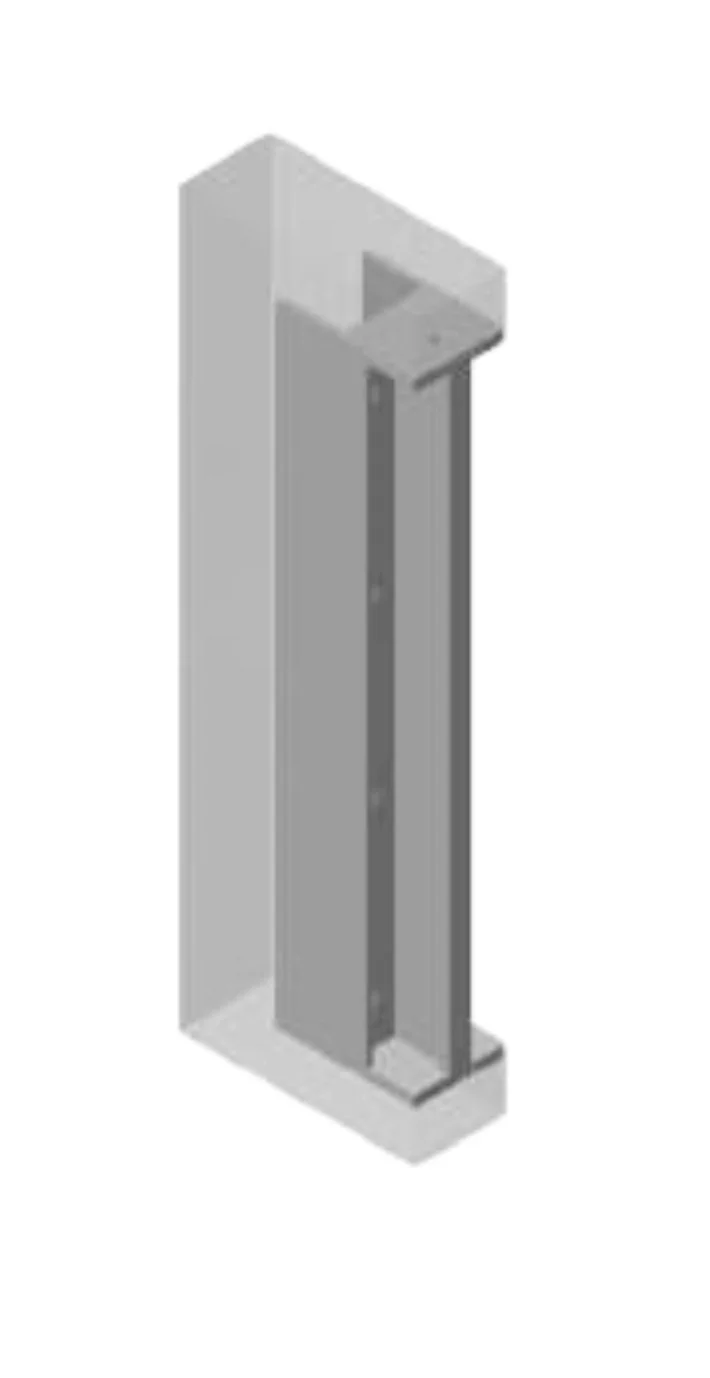 FEP-212-DBL-T 1.75 Edge Flush Pull Double with T-Pull