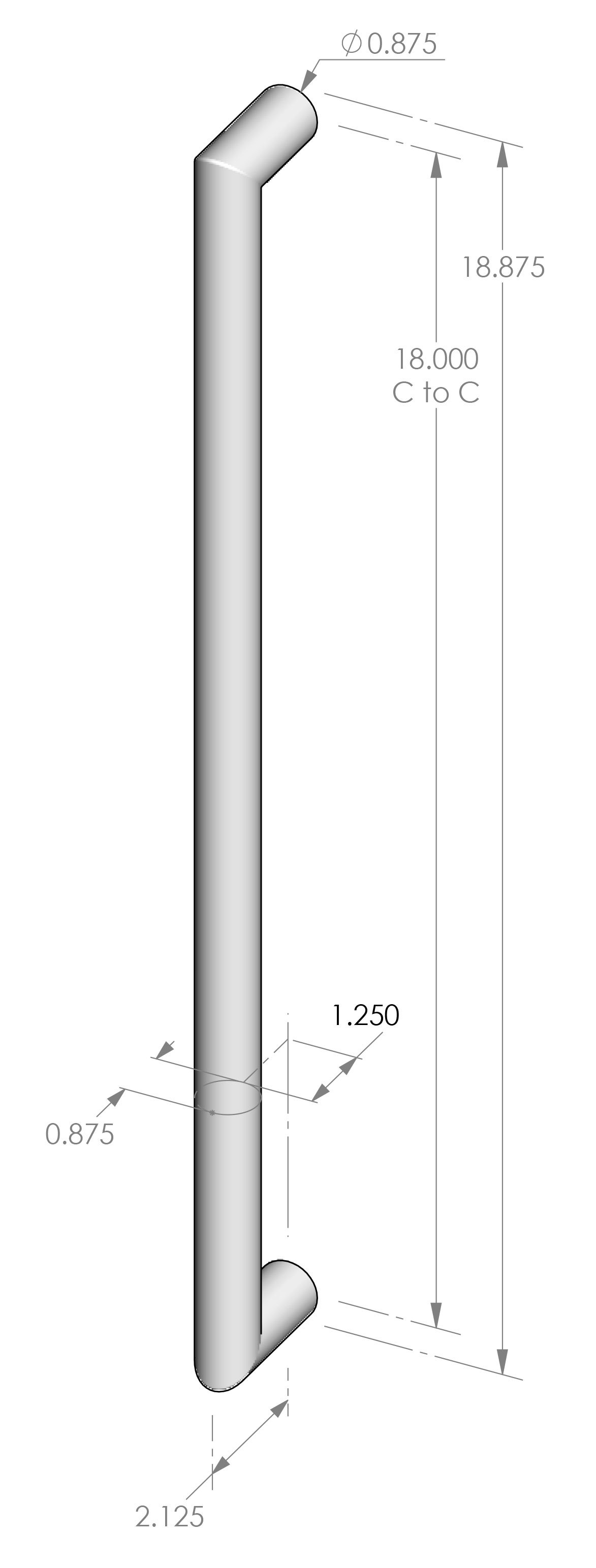 AP-169-18 Lolo Appliance Pull Specifications