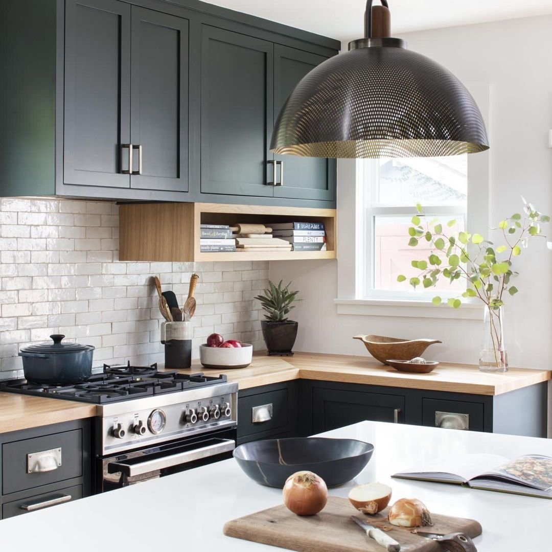 Featured Project // This Los Angeles Bungalow features Sun Valley Bronze CK-911 Cabinet Pulls and CK-606 Bin Pulls in the W1 Finish, &quot;a splurge that the designer says was totally worth it: &lsquo;It&rsquo;s the jewelry of the kitchen!&rsquo;&quo