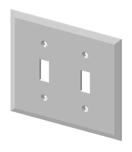 EC-102 2-Gang Switchplate Cover