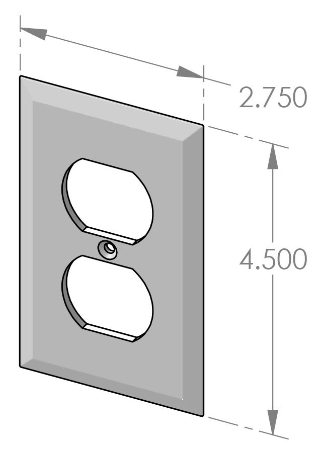 EC-201 Single Outlet Cover Specifications