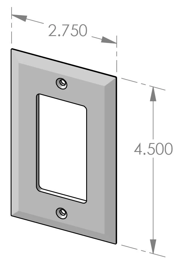 EC-301 Single Decora Cover Specifications