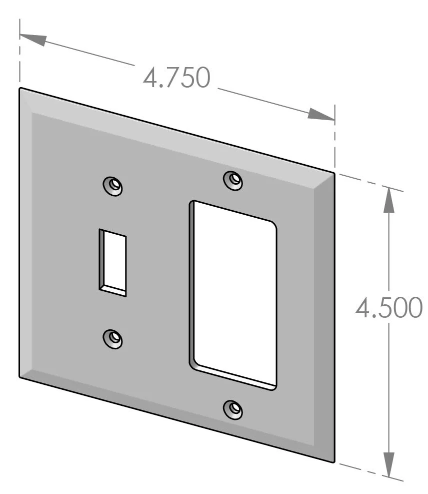 EC-500 Switchplate Decora Combination Plate Specifications