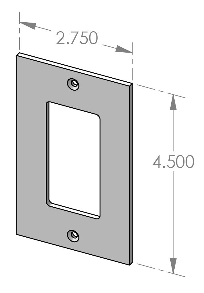 EC-9301 Single Decora Cover Specifications