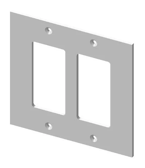 EC-9302 2-Gang Decora Cover