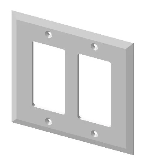 EC-302 2-Gang Decora Cover