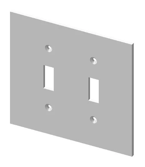 EC-9102 2-Gang Switchplate Cover