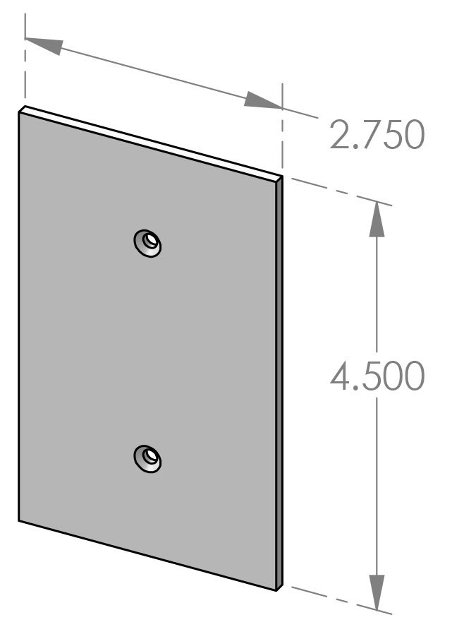 EC-9400 Single Blank Cover Specifications