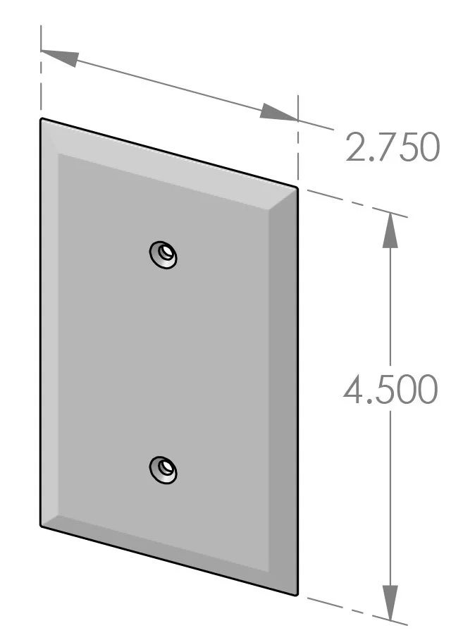 EC-400 Single Blank Cover Specifications