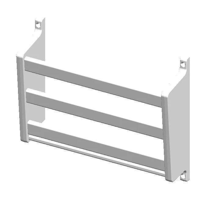 BR-100 Brochure Rack with Mahogany Wood Inserts