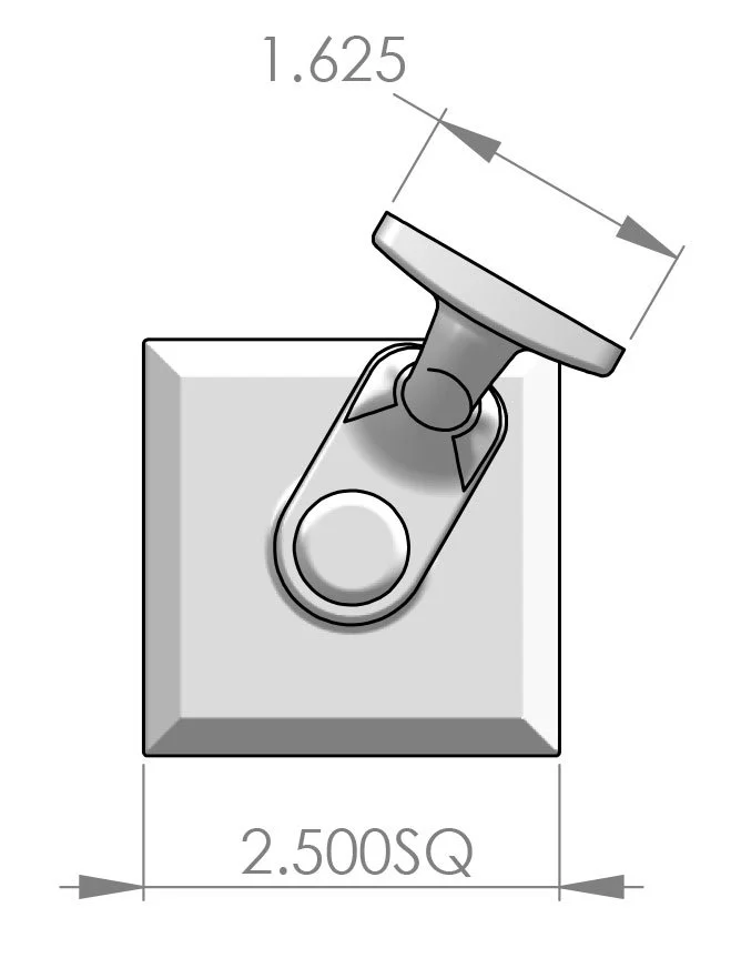 HB-500 Hand Rail Bracket  Specifications