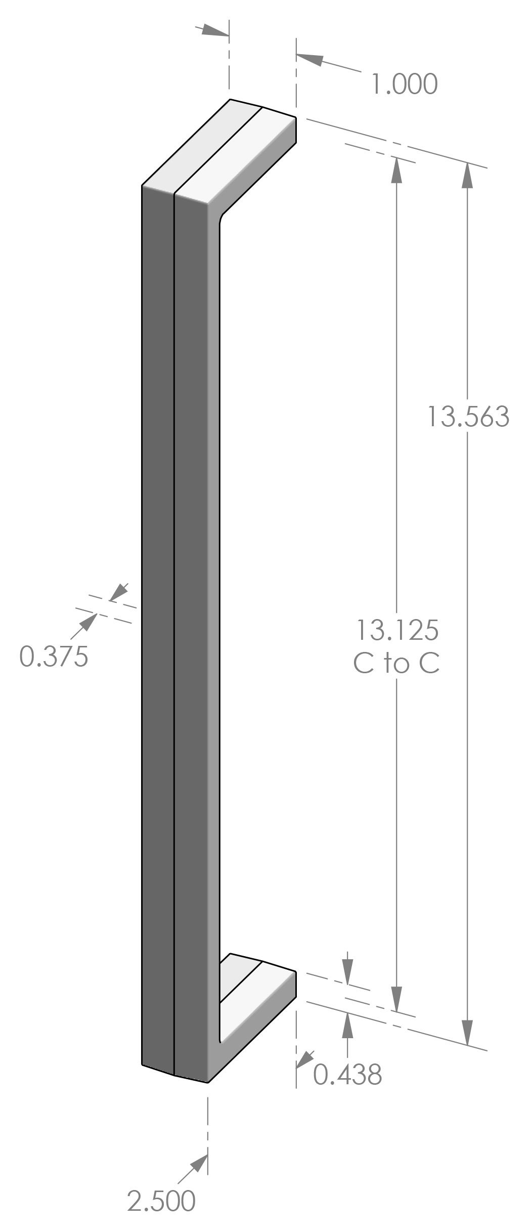 GH-985 Contemporary Grip Handle Specifications