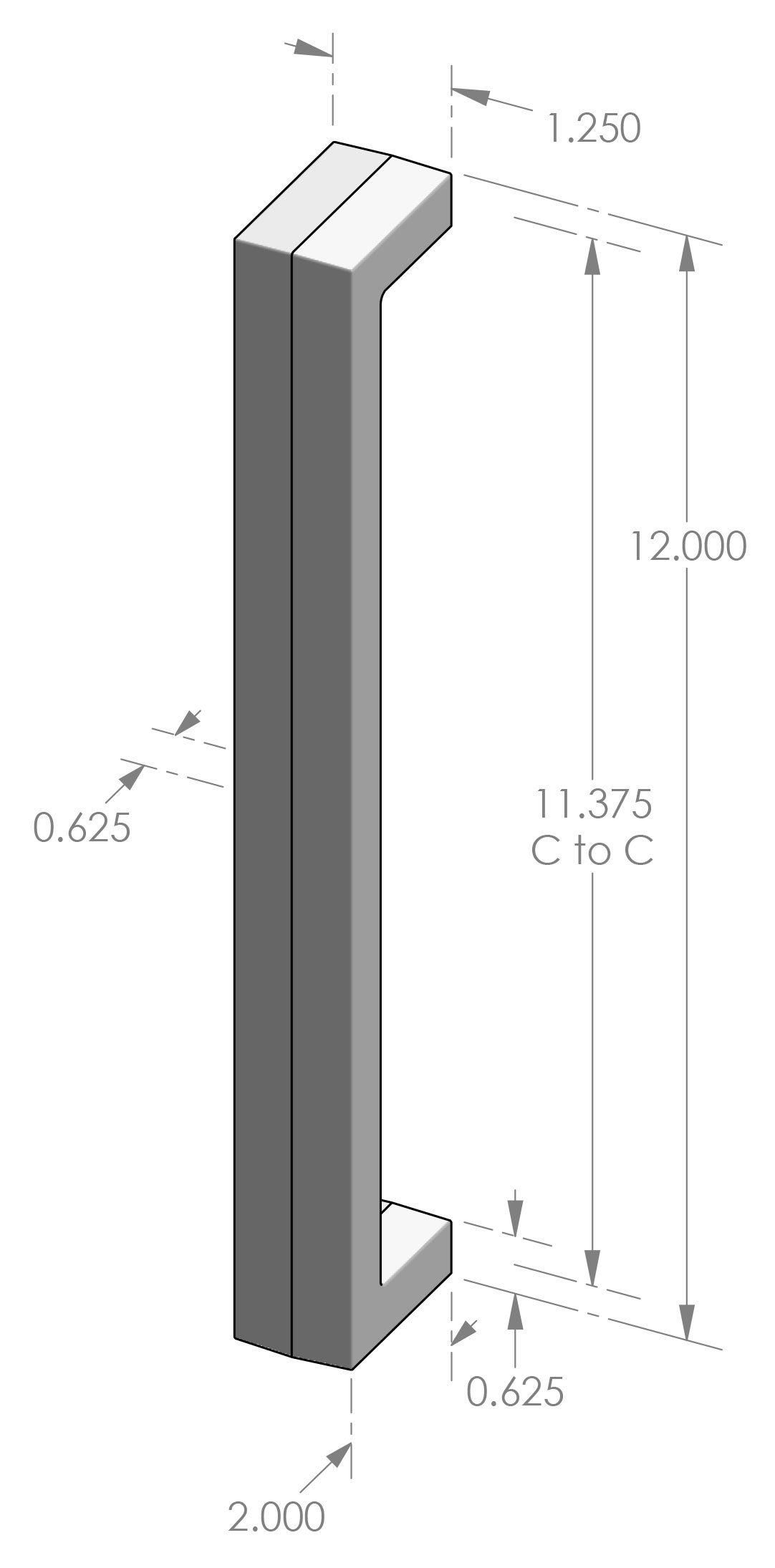 GH-990 Contemporary Grip Handle Specifications
