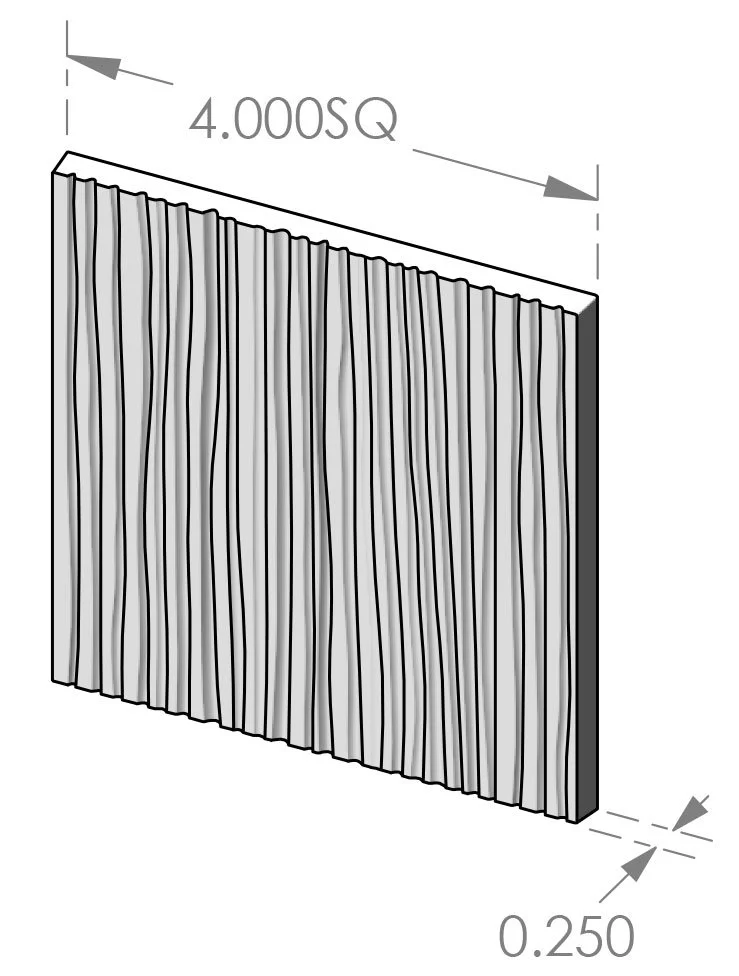 BT-4CDRY Corduroy Tile Specifications