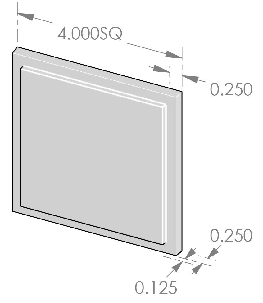 BT-4SQR Square Tile Specifications