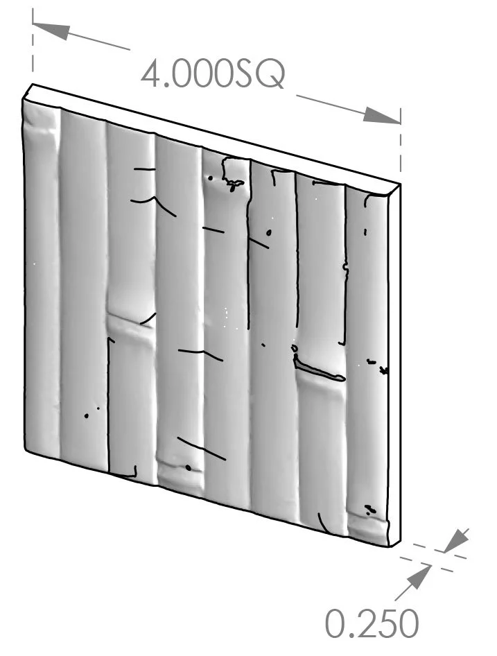 BT-4BMBO Square Bamboo Tile Specifications
