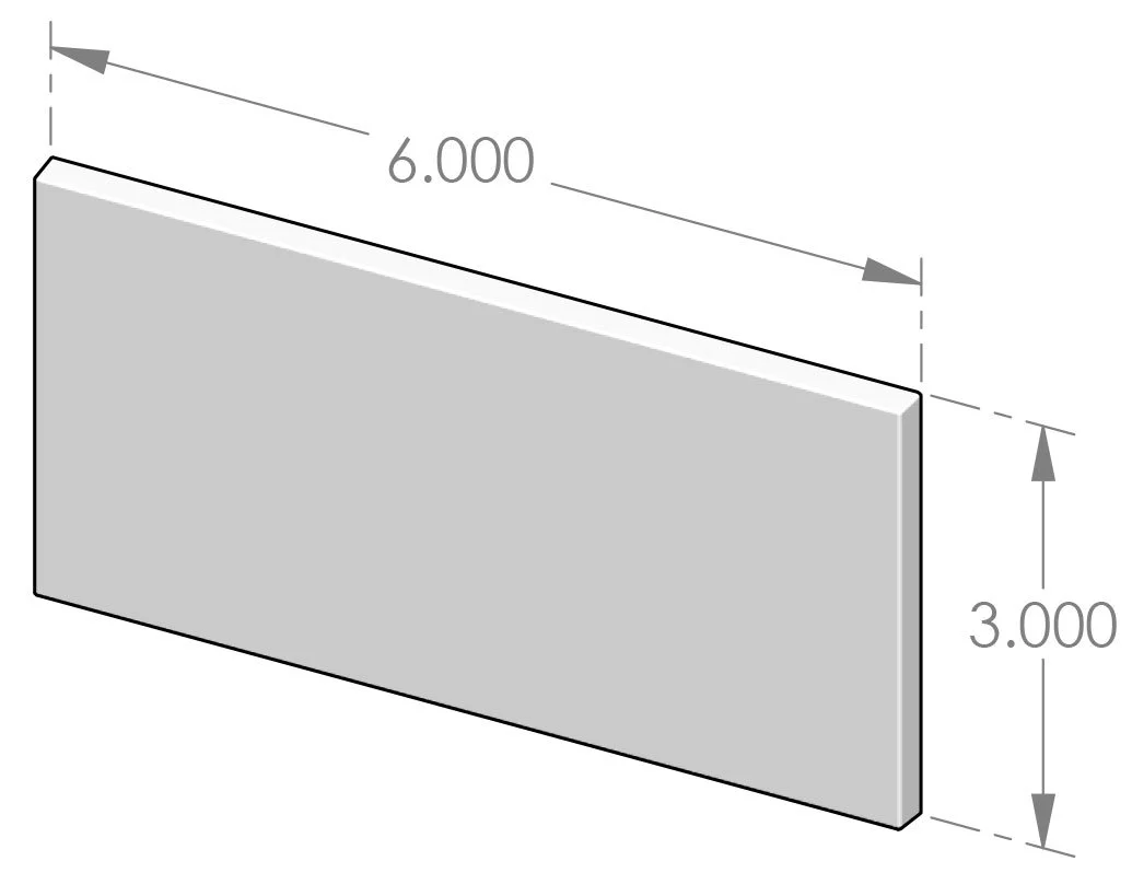 BT-9-3x6 Contemporary Subway Tile Specifications