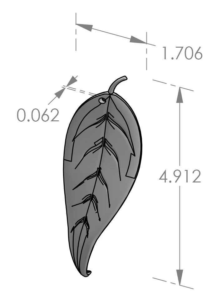 ORN-2020 Leaf Ornament  Specifications