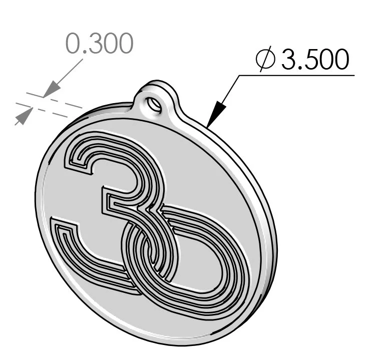 ORN-2022 Anniversary Ornament Specifications
