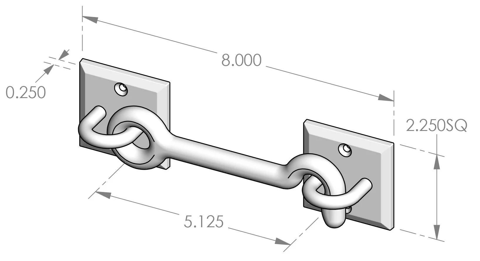HE-100 Hook and Eye Specifications