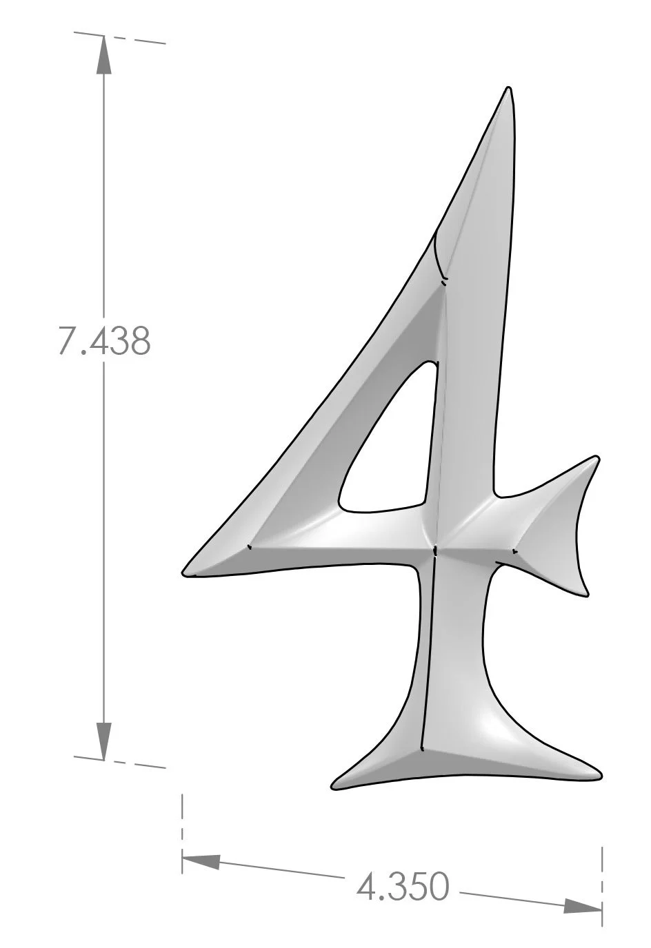 HNJ-4 House Number 4 Specifications
