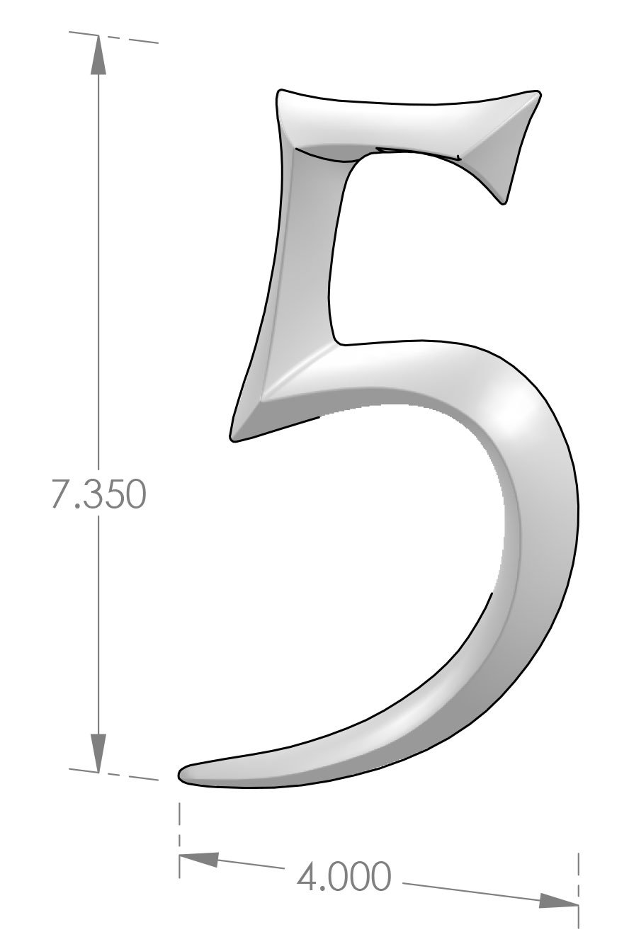 HNJ-5 House Number 5 Specifications
