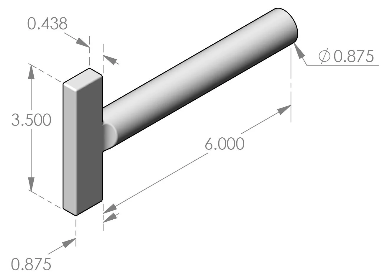 GK-9-6 Contemporary Gas Key Specifications