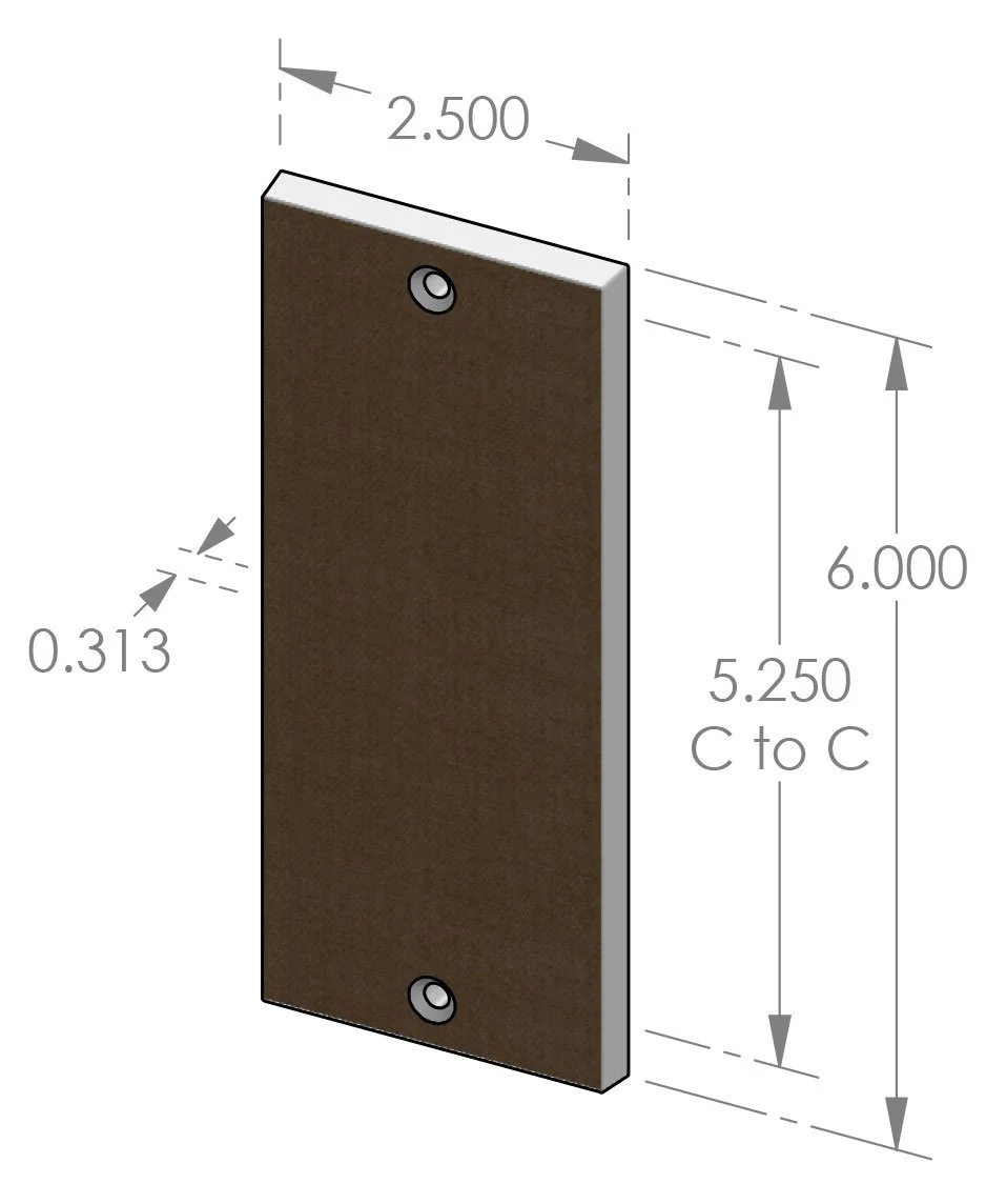 PP-2206 Burlap Push Plate Specifications