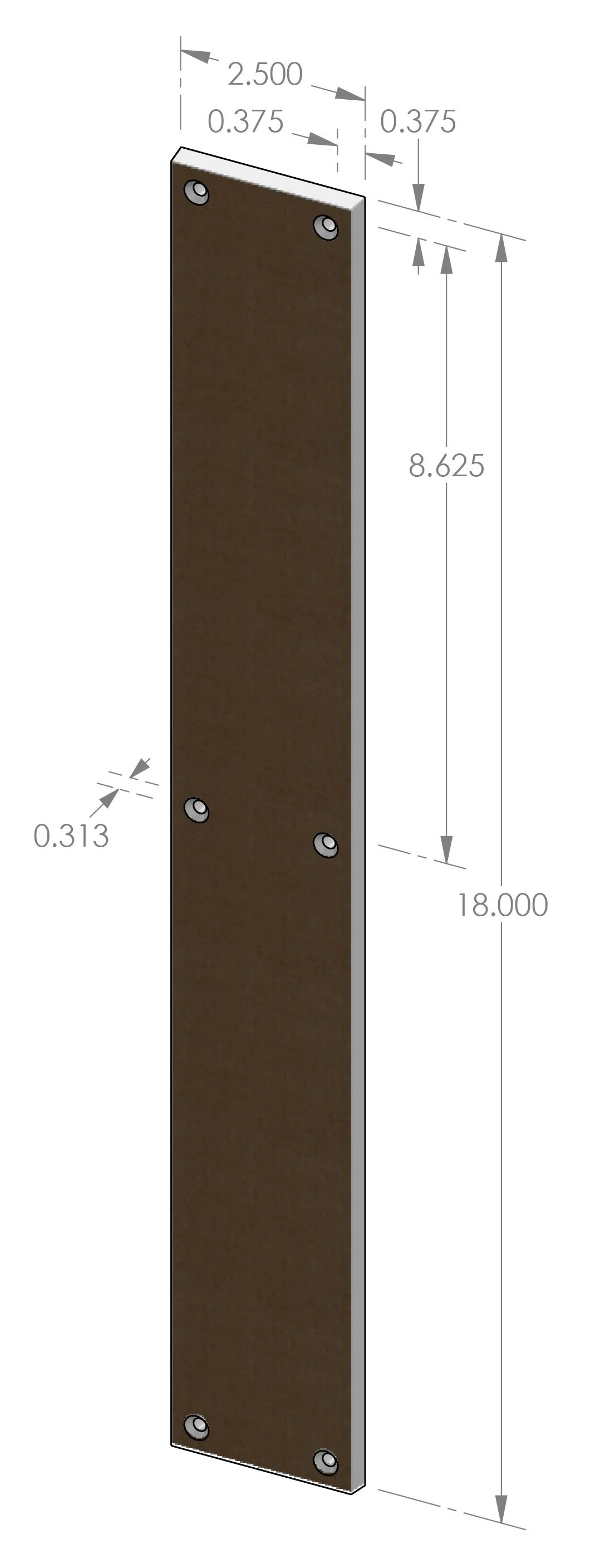 PP-2200 Burlap Push Plate Specifications