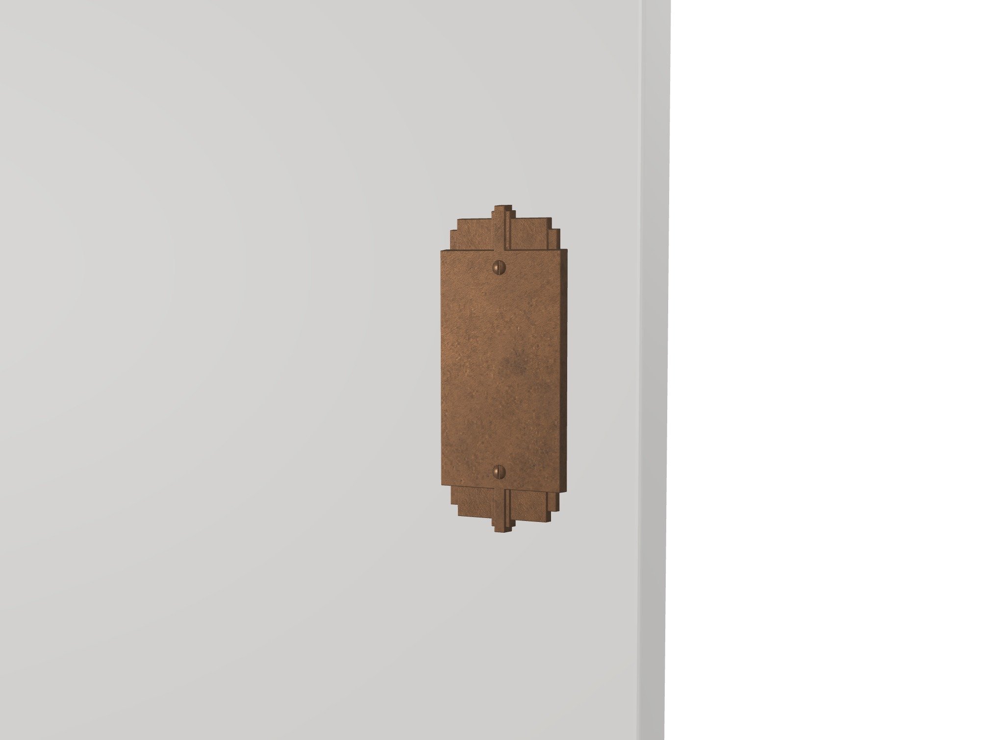 PP-366 Deco Push Plate | Sun Valley Bronze Hardware