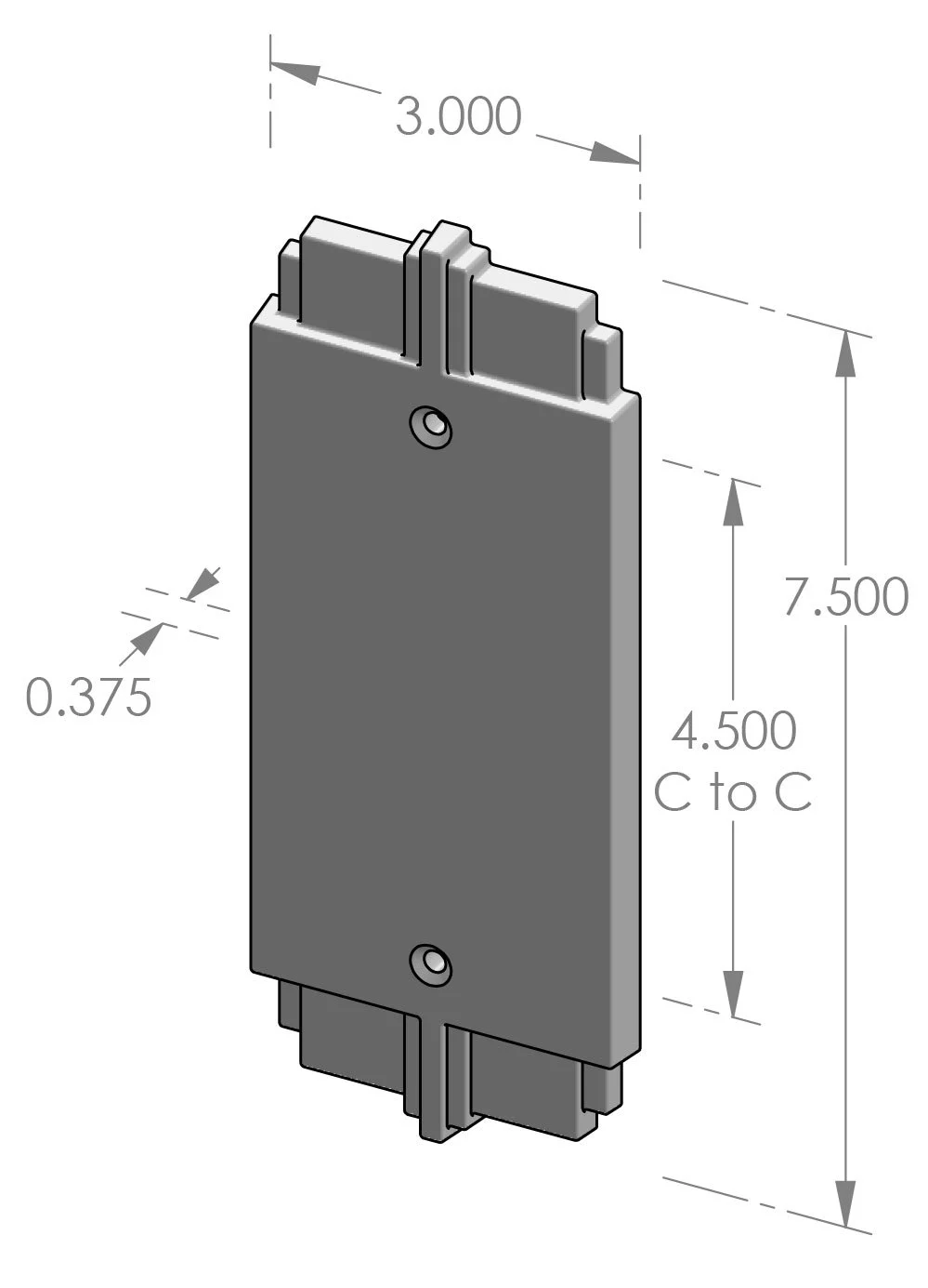 PP-366 Deco Push Plate Specifications